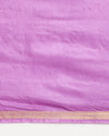 Indiehaat | Blockprint Katan Silk Saree Purple