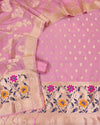 Indiehaat | Banarasi Lichi Silk Brocade Pink Suit