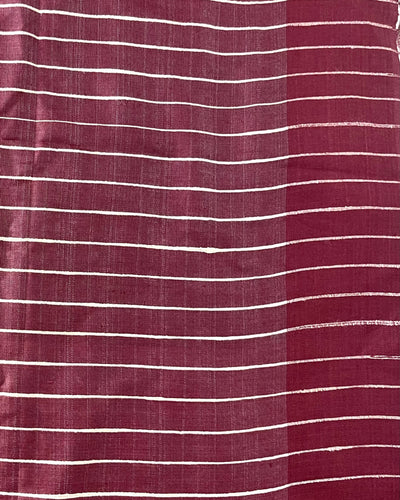 Silkmark Tussar Blissful Blockprint Red & Black Saree