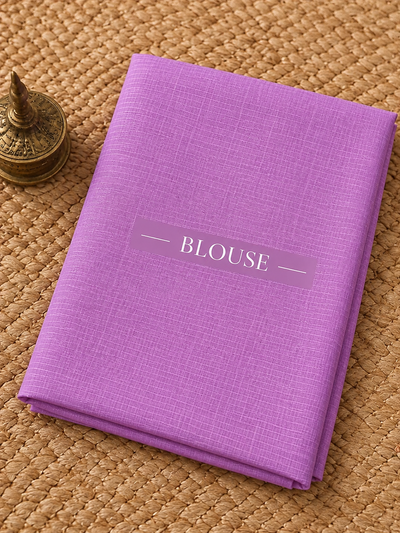 Phoolwari Kota Doria Embroidered Saree Lavender