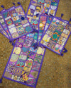 Indiehaat|Kambadiya Royal Purple Runner & Mats Set|Unique Décor