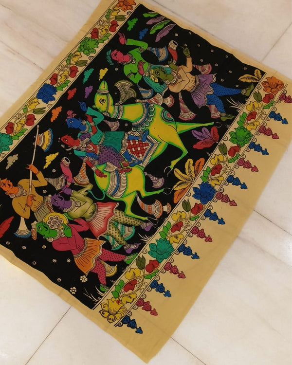 Indiehaat|Bangalori Silk Multicolor Wall Hanging|Unique DÃƒÆ’Ã‚Â©cor