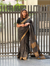 Sparkling Handloom Jayashree Silk Saree Black