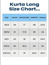 Men's Kurta Size Chart - Indiehaat