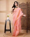 Nargis Ki Roshini Tissue Silk Pink Saree