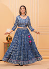 Indiehaat | Blockprinted Indigo Lehanga Choli Set