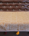 Indiehaat | Khamma Ghani Cotton Brown Sofa Throw | Comfort Space