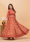 Indiehaat | Blockprinted Red Lehanga Choli Set