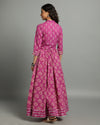 Indiehaat | Blockprinted Cotton Pink Stitched Lehanga