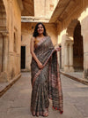 Silkmark Exquisite Ghicha Tussar Silk Brown Saree