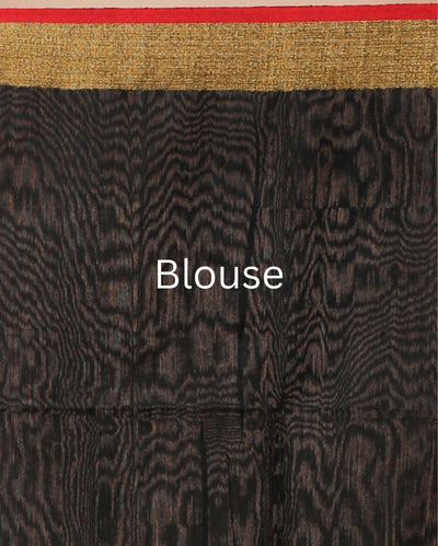 Indiehaat | Resam Silk Yellow Saree Handloom Weaving