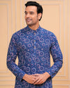 Indiehaat | BlockPrinted Cotton Kurta Pyjama Blue