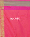 Indiehaat | Banarasi Silk Brocade Weaving Red Saree