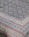 Indiehaat | Ajrakh Print Brick Red Reversible Bedspread