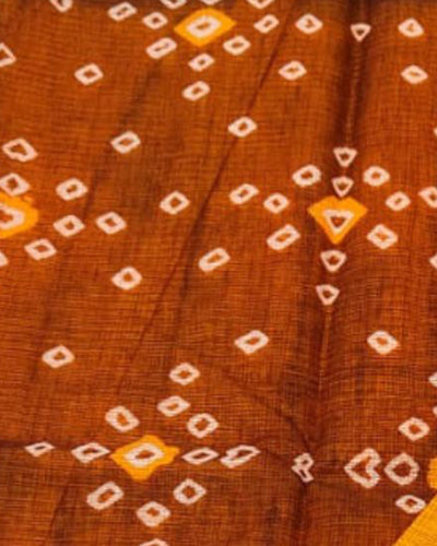 Tye & Drape Red & Maroon Kota Cotton Saree