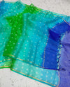 Indiehaat | Kota Silk Bandhej Dupatta Multicolor