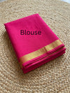 Noor Bandhej Pure Kota Silk Saree Pink Orange