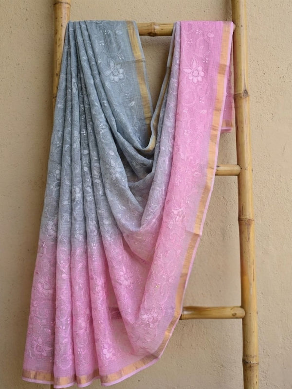 Breezy Pure Cotton Kota Doria Multicolor Saree