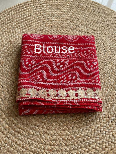 Pankhudi Gota Patti Kota Cotton Peach Saree