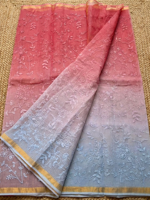 Lightweight Pure Cotton Kota Doria Multicolor Saree