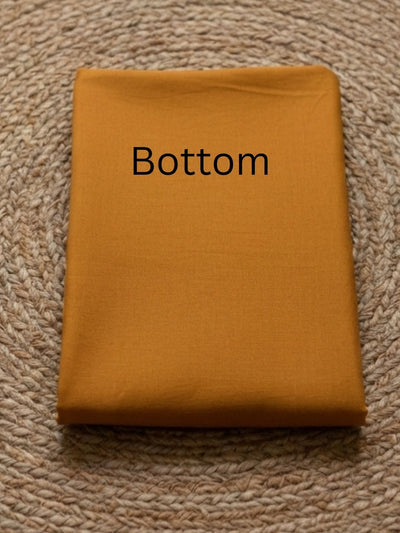 Glimmering Dark Orange Kota Dori Suit (Top+Bottom+Dupatta)