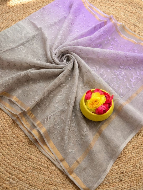 Intricate Pure Cotton Kota Doria Multicolor Saree