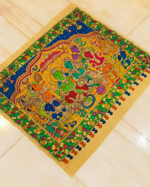 Indiehaat|Bangalori Silk Multicolor Wall Hanging|Unique DÃƒÆ’Ã‚Â©cor