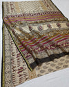 Indiehaat | Chanderi Silk Kalamkari Beige Saree