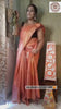 Silkmark Muga Tussar Silk Embroidered Peach Saree