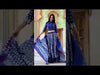Blockprinted Stitched Cotton Indigo Blue Lehanga Choli Set