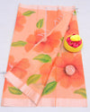 Indiehaat | Kota Linen Hand Painted Orange Saree | Artistry