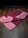 Dye & Drape Kota Cotton Bandhej Maroon Saree