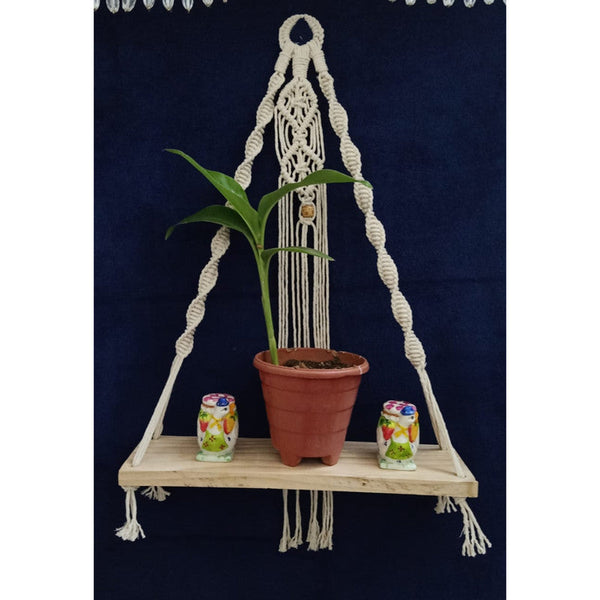 Macrame White Shelf-Indiehaat