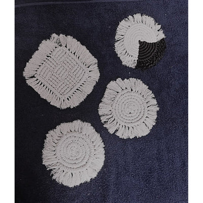 Macrame Set – White & Cream – 6 Piece – Indiehaat