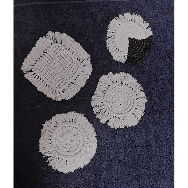 Macrame Set – White & Cream – 6 Piece – Indiehaat  