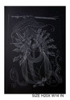 The Surpur Line Art Painting Mixed Media on Paper Unframed (Size: 22 x 16 inches) Artist: Krishna Prakash-Indiehaat