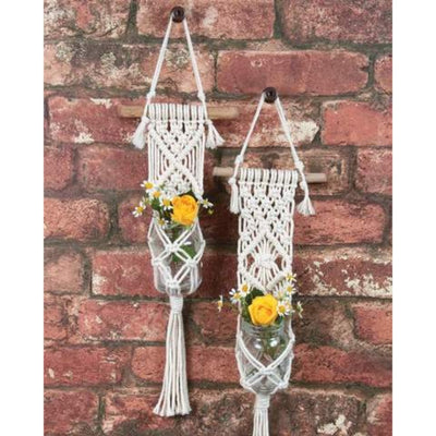 Macrame Pot Holder Size - 6X24 Inches (Each)-Indiehaat