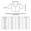 Size chart for IndieHaat products - Crop Top / Blouse