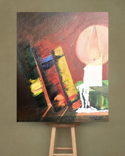 Acrylic Painting on Canvas (Shadow) by Priyanka (Unframed) - IndieHaat