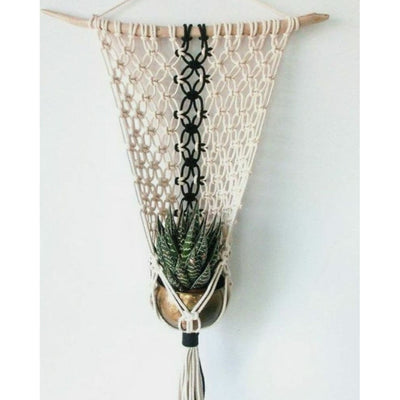 Macrame Double Colour Plant Hanger-Indiehaat