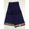 Kota Doria Pure Silk Blue Saree Hand Dyed with Blouse-Indiehaat