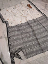 IndieHaat|Cotton Saree runningblouse Gray 12% Off