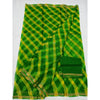 Pure Silk Kota Doria Green Saree with blouse Handcrafted-Indiehaat