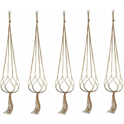 Jute Plant Hanger (Set of 5)Size : 40" Long-Indiehaat