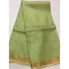 Kota Doria Pure Silk Green Saree Hand Dyed with Blouse-Indiehaat