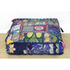 Indiehaat | Khamma Ghani Elegant Cotton Pouffe Cover Kantha Work